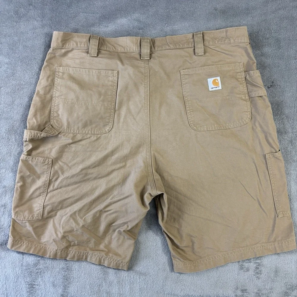 Carhartt Shorts Mens 42 Brown Y2K Canvas Carpenter Cargo Utility Workwear B147‎